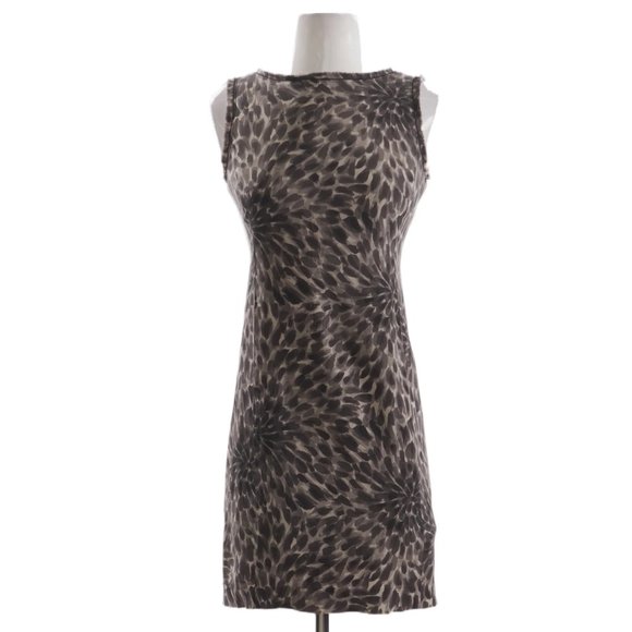 Ann Taylor Dresses & Skirts - ANN TAYLOR silk black floral sleeveless midi shiftdress women's size 2P 2 petite